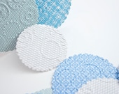 Embossed Recycled Paper Gift Wrap Stickers Envelope Seals