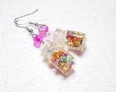 Jar of Candy Earrings. Polymer Clay