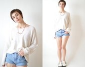 Chunky White Knit Vintage 90's Sweater
