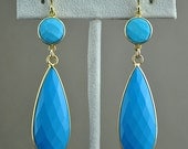 Mothers Day Sale - Turquoise Earrings - December Birthstone Earrings - Turquoise Jewelry