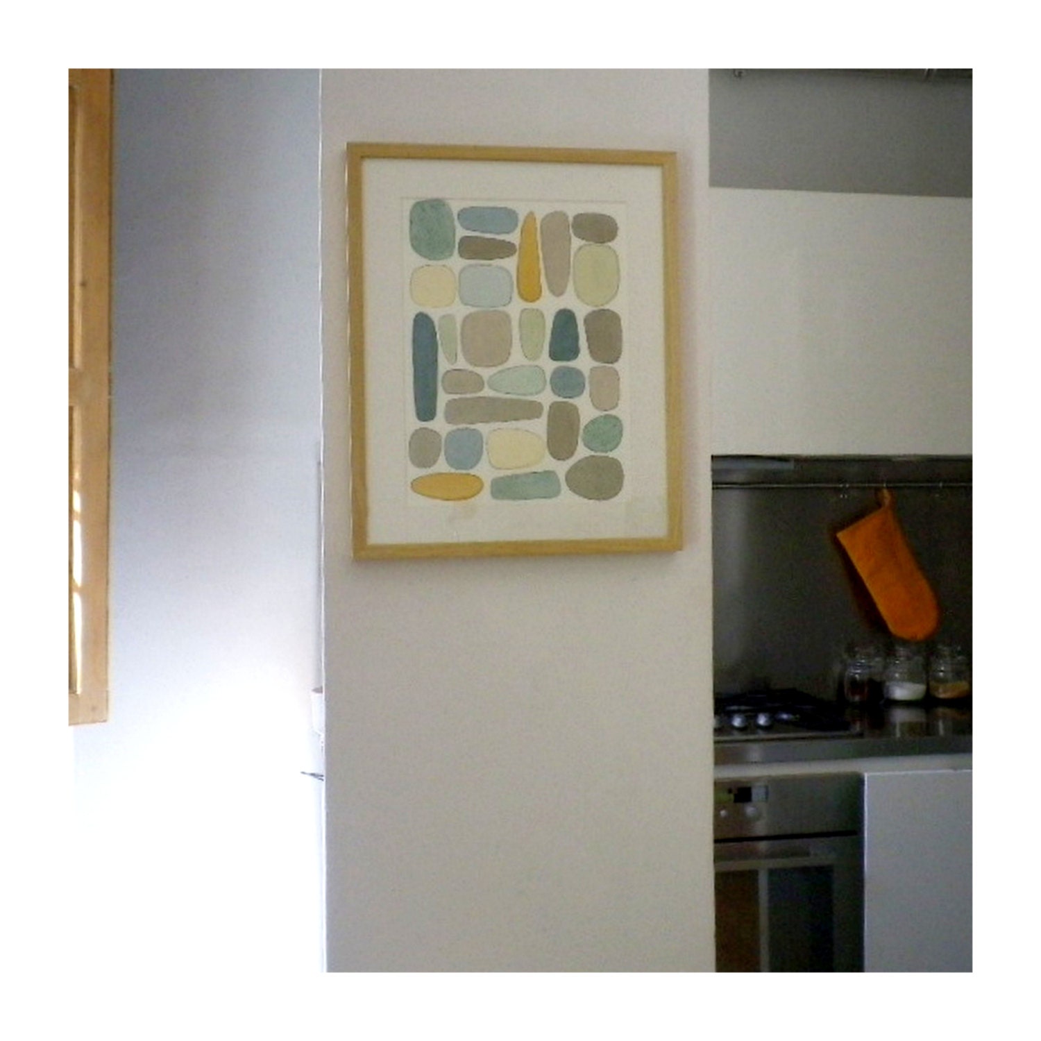 13x19 digital print from watercolor painting. Affordable modern art for your home.