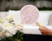 Wedding Program Fan Thank You Note