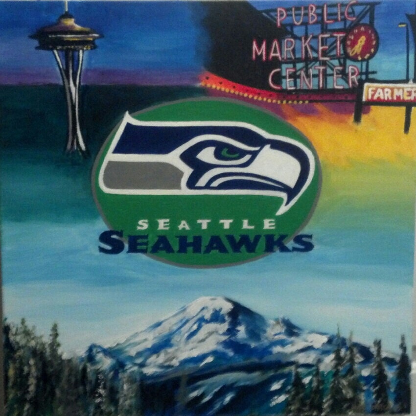 Original Seattle,WA/Seahawks Painting