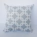 Grey and White Zig Zag Chevron Pillow Cover - 18" x 18"