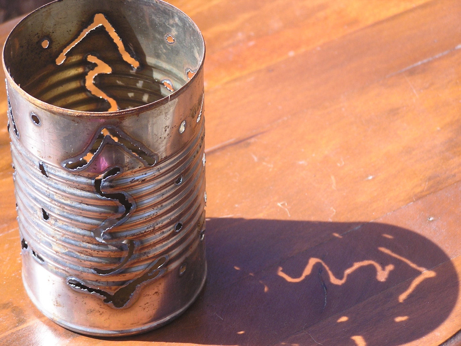 Reclaimed Metal Luminary -Which Way Is Up