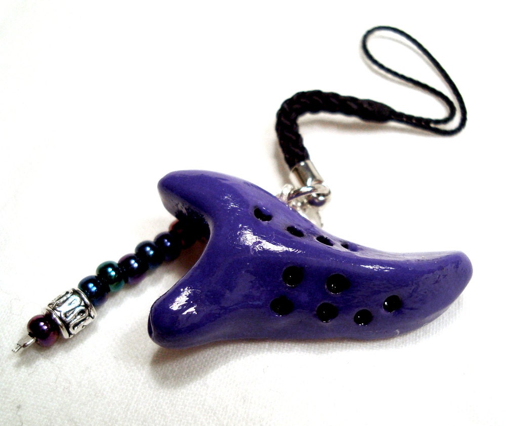 Ocarina Charm Dragon Tooth Cellphone Charm OC002