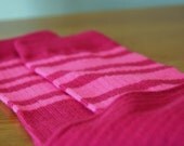 Leg Warmers for Baby Girls -  Pink Stripes