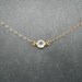 Bridal Jewelry, Gold or Silver Necklace,  Swarovski Crystal, Simple, Small, Gift for her, Wedding Jewelry, Minimalist, Modern, Bridesmaid