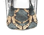 Bohemian Gypsy Bag Purse Cut Velvet Messenger Weekender