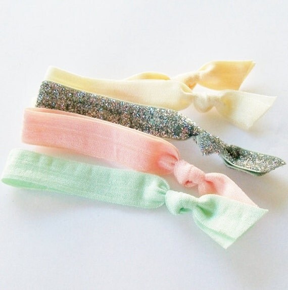 Set of 5 Hair Tie Bracelets, The Ashlea Set by Lucky Girl