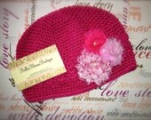 20% OFF ORDER 5 piece set.Shabby Chic Hat.Crochet hat with flower.interchangeable headband.shabby clip.infant hat.toddler hat.girl hat
