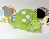 Elephant Baby and Mama - Customizable - Nursery Decor - Child's Room Decor