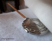 Bed Warmer with Coals in 1 Inch Scale for Dollhouse Miniature Chilly Winter Roombox