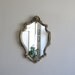 Vintage French Mirror / Ornate Gold Wall Hanging / 1970 Shabby Chic / French Country Decor / Boudoir Vanity / Metallic Gilt // minimalist