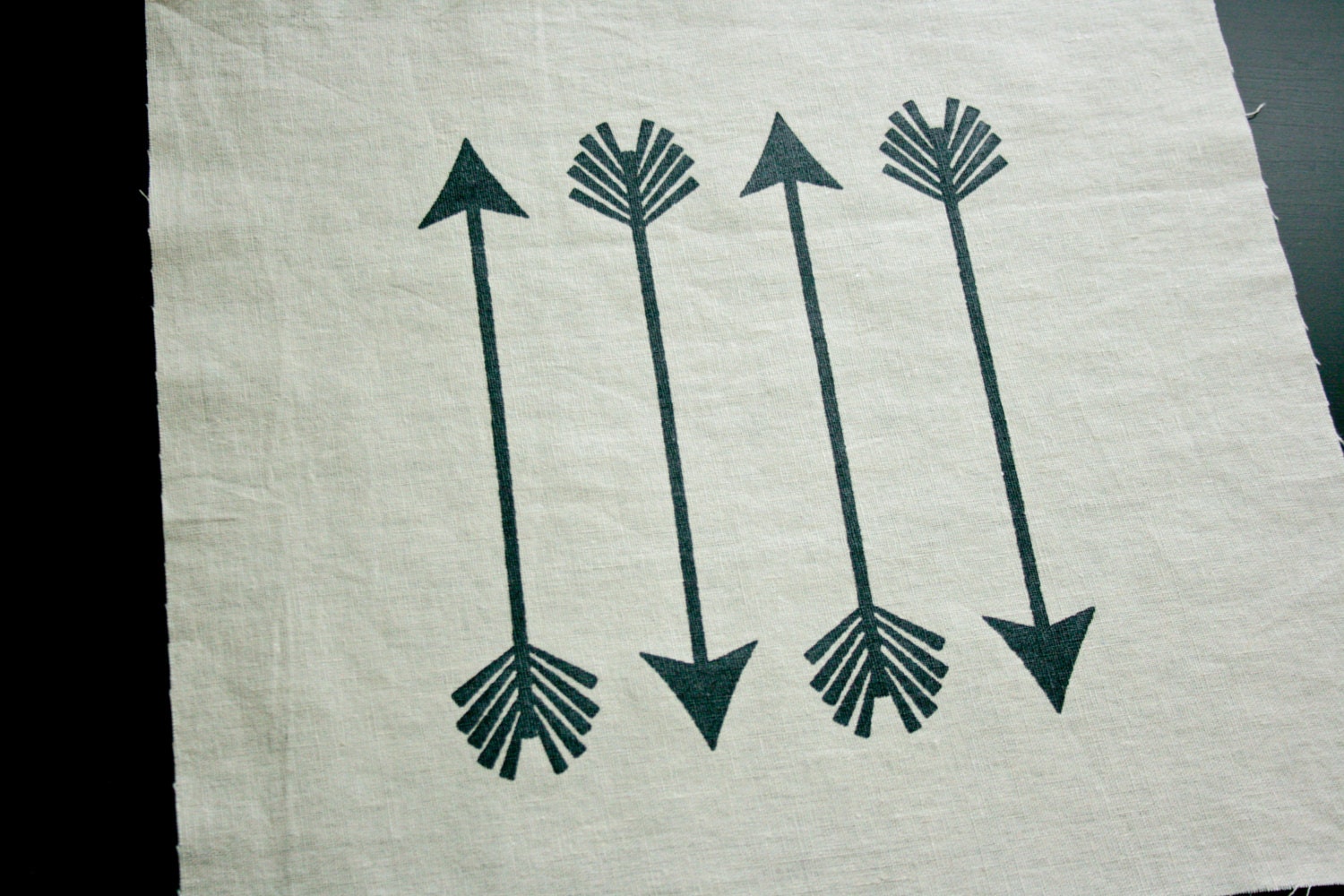Shot Through the Heart - screen printed panel - black