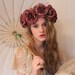 Romantic rose flower crown