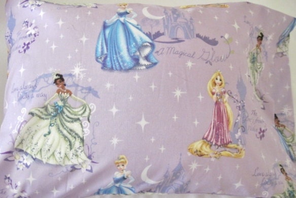 Pillowcase - Toddler Child Travel Size - Disney Princess Cinderella Aurora Sleeping Beauty Snow White - Pillow Case Cover - READY TO SHIP