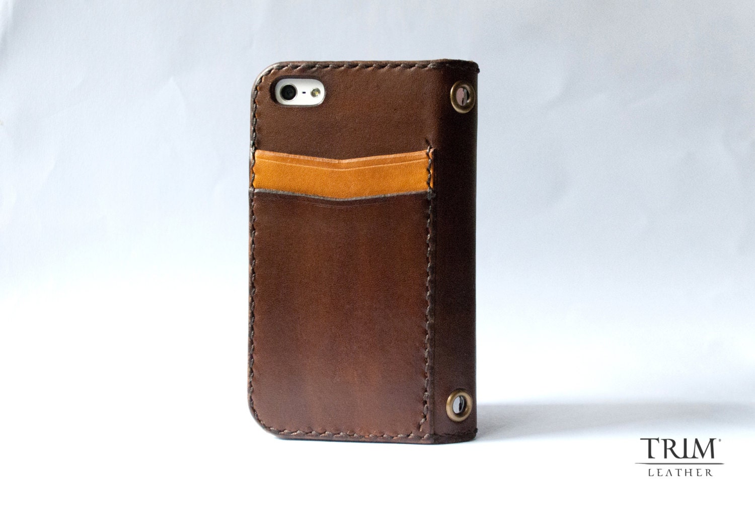 iPhone 5 Leather Wallet with rear pockets
