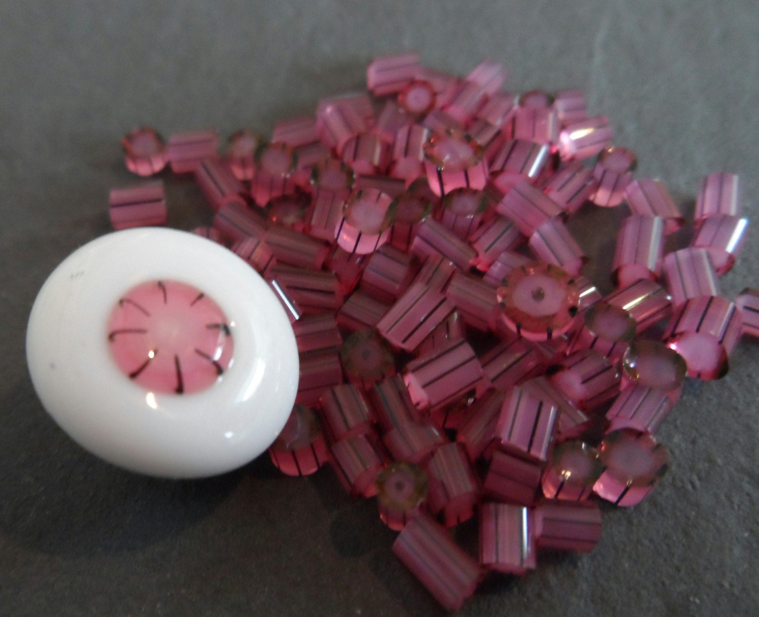 Soft pink - delicate murrini for lampworking SRA, CPteam, FHFteam