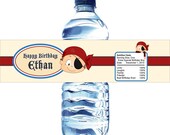 30 Pirate Theme Water Bottle Labels, Waterproof and self stick Il_170x135