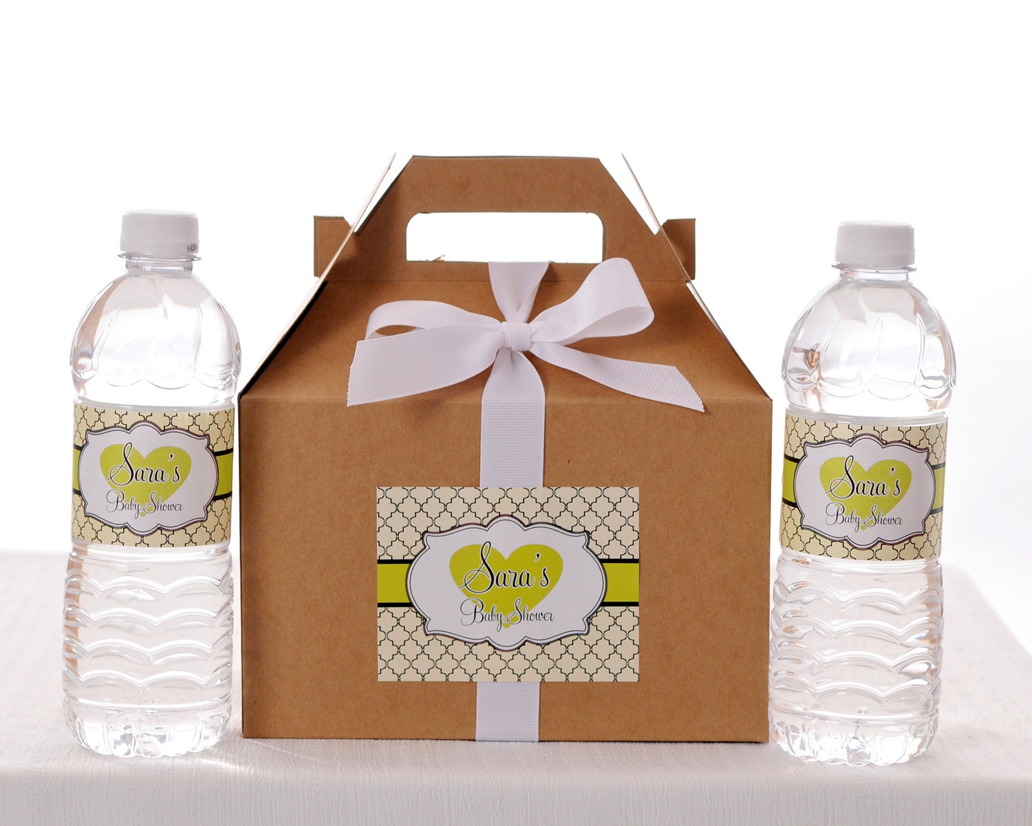 Baby Shower Gable Box Set of 8 - Baby Shower Favor Box / Welcome Box Labels Il_570xn