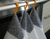 The Original Snap to Hang Flour Sack Kitchen Towel in "Bumble Bees" Print from Fresh Air Collection