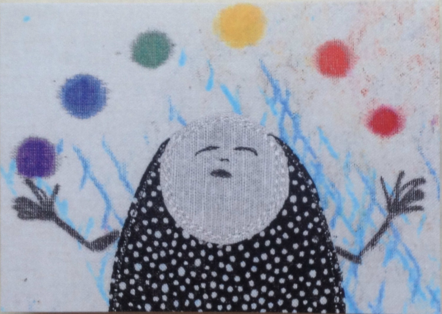 Artist Eggfolk Note Card, Original Art, Set of 4