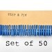 Mini Clothespins - Denim / Blue - Set of 50 - Small