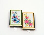 20% OFF SALE Floral Playing Cards, Vintage 1960s Congress Pinochle Set
