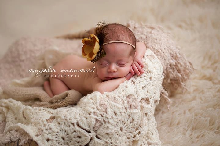 Newborn Baby Blanket,  Cream, Lace Blanket, Photo Prop
