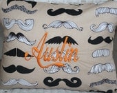 Personalized Mustach 12x16 Pillow Cover