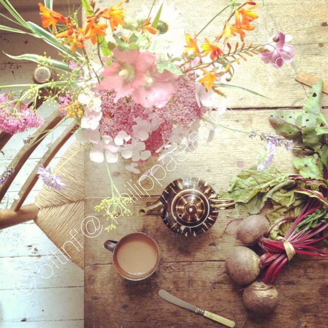 Still Life, Limited Edition Signed Print of The Table, "August" 30cm x 30cm