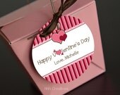 Personalized Happy Valentine's Day Favor Tag - Cupid's Heart - DIY Printable Digital File
