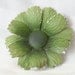 Green Enamel Flower Brooch
