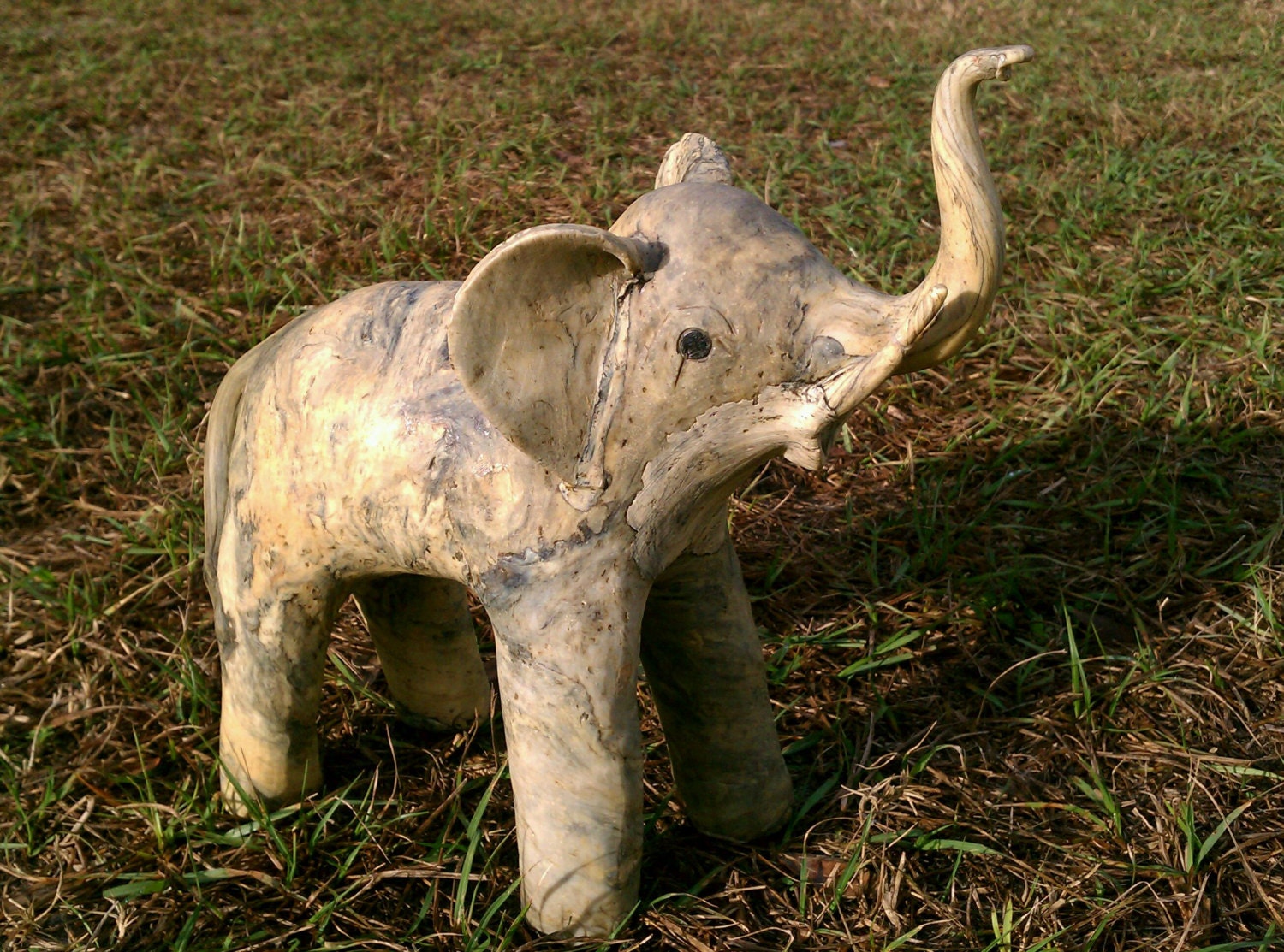 Handmade Folk Art 'Lucky' Elephant