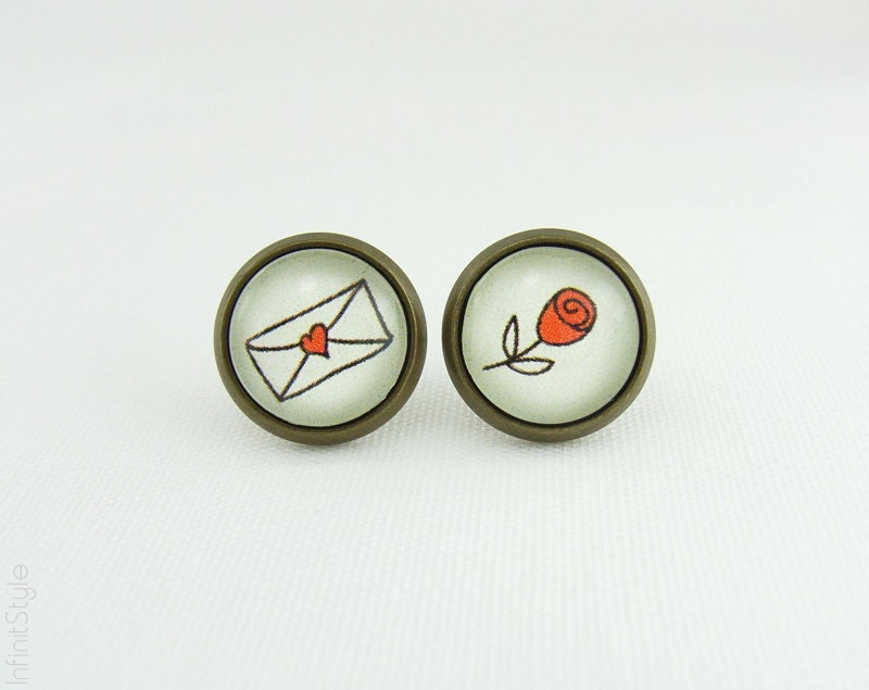 Love Letter Stud Earrings