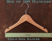 Child Sized Wooden Hangers- 100 per box