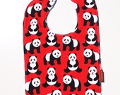panda Baby bib Minky spring children