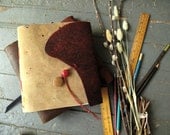 Red and Tan Leather Journal
