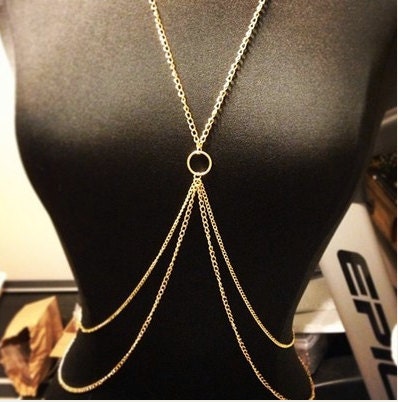 Gold Circle Double Layer Body Harness
