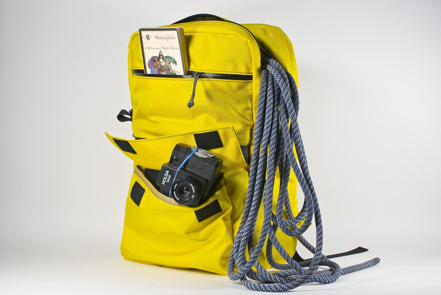 Medium Backpack -- yellow -- made to order.
