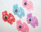 5 x Medium Sized Colourful Deer/Doe/Bambi Cabochon Flatbacks