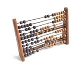 small wooden childs toy abacus from Elizabeth Rosen