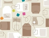 Ampersand Design Studio, Cream and Sugar, Tea Bags in oatmeal, 1 yard