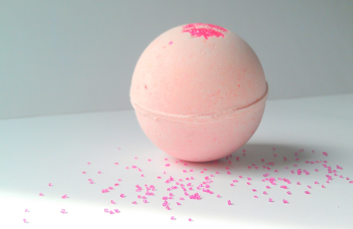 Bath Bomb Pink Sugar Mega Size by ZEN-ful, Bath Bomb Moisturizing, Pink Sugar Bath Bomb, Gift Ideas, Gifts For Her, 5.5 oz
