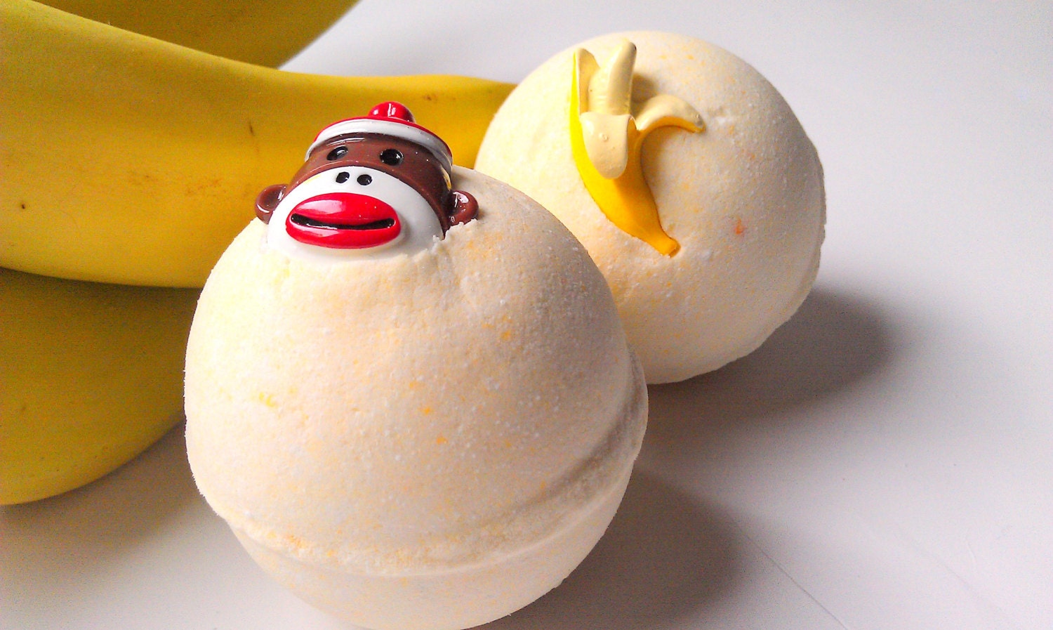 Going Bananas Bath Bomb Set by ZEN-ful, Bath Bombs, Bath Fizzy, Gift Ideas, Gifts For Her, Kids, Bath Bombs 5.5 oz.