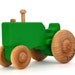 Wooden Toy Tractor - Wood Toy - Waldorf Toy - Push Toy - Personalized - Green Tractor