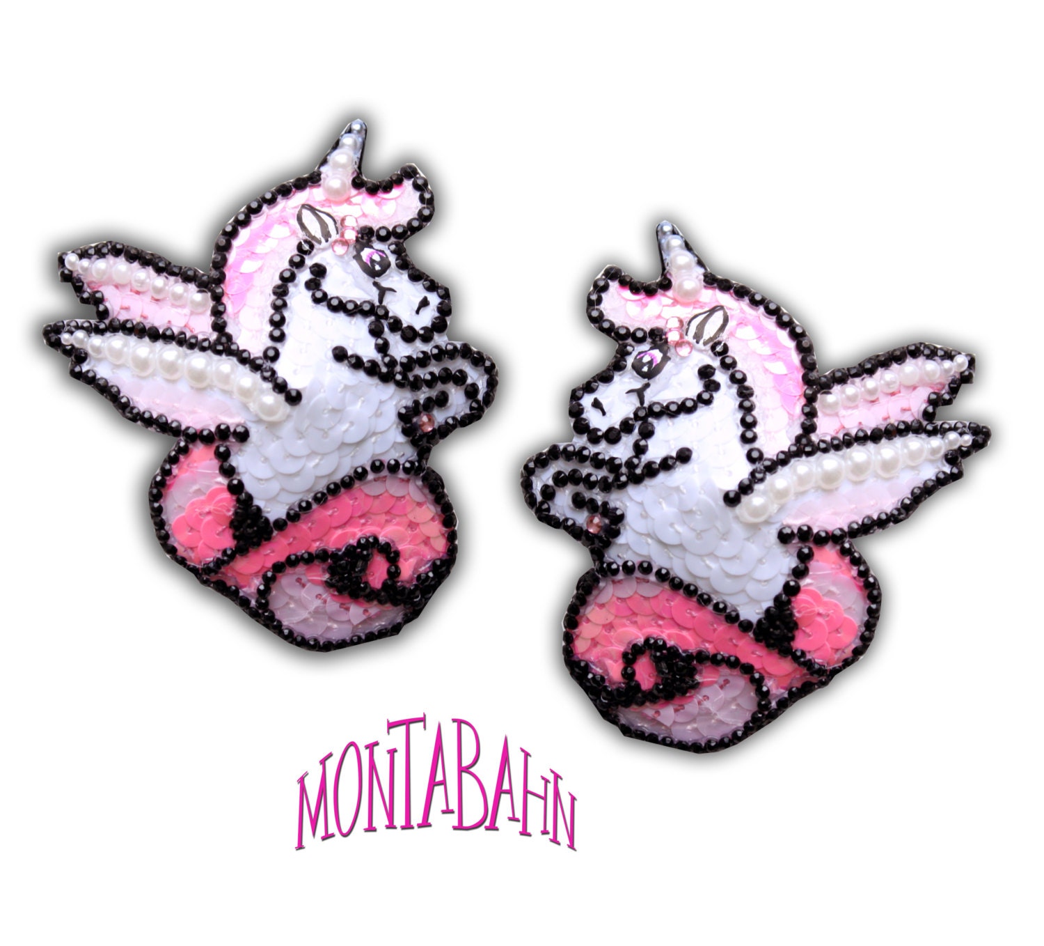 Pasties Nipple Tassels Burlesque - Pride Unicorn Pink Pegasus