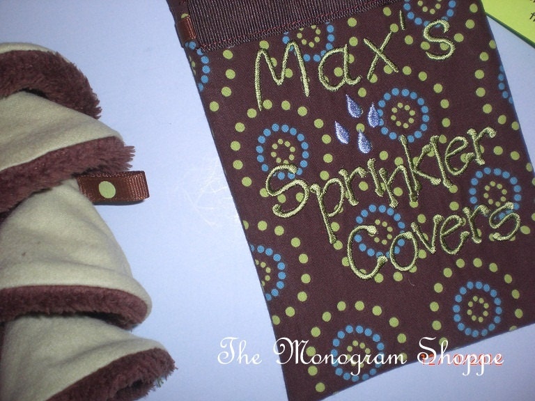 Sprinkler Covers for Baby Boys (item can be personalized with name or monogram)