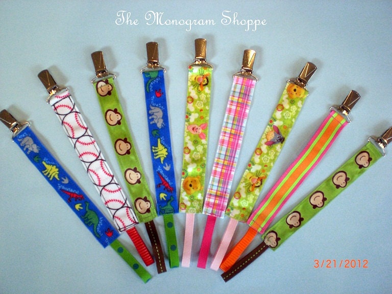 Pacifier Clip, Paci Clip, Babies, Toddlers, Assorted Colors, FREE SHIPPING
